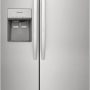 Frigidaire - 36 in. Wide 22.3 Cu. Ft. Side-by-Side Counter-Depth Refrigerator - Stainless Steel - Image 1