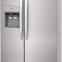 Frigidaire - 36 in. Wide 22.3 Cu. Ft. Side-by-Side Counter-Depth Refrigerator - Stainless Steel - Image 3