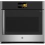 GE Profile - 30" Built-In Single Electric Convection Wall Oven with Right-Hand Side-Swing Door - Stainless Steel - Image 1
