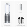 Dyson - Purifier Hot+Cool - HP07 - Smart Tower Air Purifier, Heater and Fan - White/Silver - Image 2
