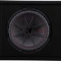 KICKER - CompR 12" Dual-Voice-Coil 2-Ohm Loaded Subwoofer Enclosure - Black - Image 1