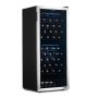 NewAir - 98-Bottle Dual Zone Wine Fridge, Low-Vibration Inverter Compressor, Ultra-Quiet, Adjustable Racks, Digital Thermostat - Silver - Image 1