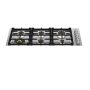 Bertazzoni - 36 in. Wide 6 Burner Master Series Drop in Gas Cooktop - Stainless Steel - Image 1