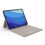 Logitech - Combo Touch Keyboard Folio for Apple iPad Pro 12.9" (5th & 6th Gen) with Detachable Backlit Keyboard - Sand - Image 1