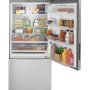 GE - 32 in. Wide 17.7 Cu. Ft. Bottom-Freezer Refrigerator with ENERGY STAR Certification - Stainless Steel - Image 3