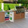 Insignia™ - 5.4 Cu. Ft. Indoor/Outdoor Mini Fridge with ENERGY STAR Certification - Stainless Steel - Image 3