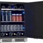 Zephyr - Presrv 24 in. 7-Bottle and 112 Can ADA Single Zone Reversible Door Beverage Cooler - Stainless Steel - Image 3