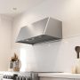 Zephyr - Accent Rail in Satin Gold for DME Range Hood - Stainless Steel - Image 2