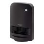 WOOZOO - Oscillating Fan w/ Motion Sensor Portable Electric Space Heater - Black - Image 2