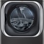 LG - 9.0 Cu. Ft. Stackable Smart Electric Dryer with Steam and Built-In Intelligence - Black Steel - Image 1