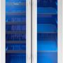 Zephyr - Brisas 24 in. 21-Bottle and 64-Can Built-In or Freestanding Dual Zone Wine and Beverage Cooler - Stainless Steel/Glass - Image 2