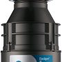 InSinkerator - Badger 5 Lift and Latch Standard Series 1/2 HP Continuous Feed Garbage Disposal with Power Cord - Gray - Image 3