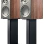 KEF - Reference One Meta 3 Way Bookshelf Speaker (Each) - Silver Satin Walnut - Image 1