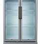 Premium Levella - 40 in. Wide 21.0 cu. ft. 2-Door Commercial Merchandiser Refrigerator Glass-Door Beverage Display Cooler - Stainless Steel - Image 3