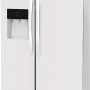 Frigidaire - 36 in. Wide 25.6 Cu. Ft. Side-by-Side Refrigerator with EvenTemp Cooling System - White - Image 3