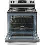 GE - 30 in. Wide 4 Elements 5.0 Cu. Ft. Freestanding Electric Range with Dual-Element Bake - Stainless Steel - Image 4