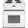 GE - 27 in. Wide 4 Elements 3.0 Cu. Ft. Self-Cleaning Drop-In Electric Range - White - Image 1