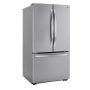 LG - 28.7 Cu. Ft. 3-Door French Door Refrigerator with Ice Plus - Stainless Steel - Image 2