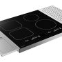 Sharp - 24 in. Wide 4 Element Built-In Induction Cooktop with Four Cooking Zones and Dedicated Timers, Side Accessories Included - Black - Image 3