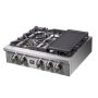 Forno Appliances - 30 in. Wide 5 Burner Spezia Built-In Gas Cooktop with Brass Burners and LP Conversion Kit - Stainless Steel - Image 2