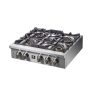 Forno Appliances - 30 in. Wide 5 Burner Spezia Built-In Gas Cooktop with Brass Burners and LP Conversion Kit - Stainless Steel - Image 3
