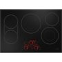 Café - 30 in. Wide 5 Element Smart Electric Built-In Cooktop, Customizable with Easy Clean Surface with Beveled Edge - Black - Image 2