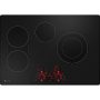 GE Profile - 30 in. Wide 4 Element Electric Built-In Touch Control Cooktop with Power Boil on Dual-Ring Element - Black - Image 2