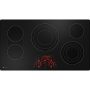 GE Profile - 36 in. Wide 4 Element Electric Built-In Cooktop with Power Boil on Dual-Ring Element - Black - Image 2
