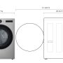 LG - 7.4 Cu. Ft. Stackable Smart Electric Dryer with Steam and Sensor Dry - Graphite Steel - Image 4