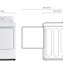 LG - 7.3 Cu. Ft. Electric Dryer with Sensor Dry - White - Image 3