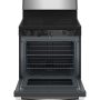 GE - 30 in. Wide 4 Elements 5.0 Cu. Ft. Free-standing Electric Radiant Smooth Cooktop Range - Stainless Steel - Image 2