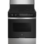 GE - 30 in. Wide 4 Elements 5.0 Cu. Ft. Free-standing Electric Radiant Smooth Cooktop Range - Stainless Steel - Image 1