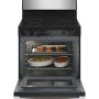 GE - 30 in. Wide 4 Elements 5.0 Cu. Ft. Free-standing Electric Radiant Smooth Cooktop Range - Stainless Steel - Image 3