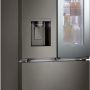 LG - 36-in Wide Counter-Depth MAX 25.5 Cu. Ft. French Door-in-Door Smart Refrigerator with Mirror InstaView - Black Stainless Steel - Image 2
