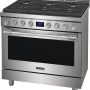 Frigidaire - Professional 36 in. Wide 6 burners 4.4 Cu. Ft. Slide-In Gas True Convection Range with Self-cleaning - Stainless Steel - Image 2
