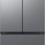 Samsung - 36 in. Wide 27 cu. ft. 3-Door French Door Counter Depth Smart Refrigerator with Dual Auto Ice Maker - Stainless Steel - Image 1