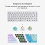 Glorious - GMMK 2 Prebuilt 65% Compact Wired Mechanical Linear Switch Gaming Keyboard with Hotswappable Switches - White - Image 3