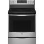 GE Profile - 30" Wide 5 Elements 6.2 Cu. Ft. Smart Free-Standing Electric Convection Range w/ Self-Clean and Steam Clean and Air Fry - Stainless Steel - Image 1