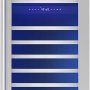 Zephyr - Presrv 24 in. 132-Bottle Built-In/Freestanding Dual Zone Full Size Wine Cooler with Full-Extension Wood Racks - Stainless Steel/Glass - Image 2