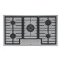 Bosch - 800 Series 36" Built-In Gas Cooktop with 5 Burners, FlameSelect, and LP Conversion - Stainless Steel - Image 1