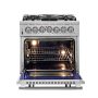 Forno Appliances - 30 in. Wide 5 Burner Massimo 4.32 Cu. Ft. Freestanding Dual Fuel Range - Stainless Steel - Image 3