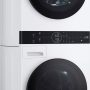 LG - 2.4 Cu. Ft. HE Smart Front Load Washer and 4.2 Cu. Ft. Electric Dryer WashTower wSteam and Ventless Heat Pump Technology - White - Image 2