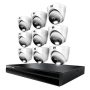 Night Owl - 24 Channel 9 Dome Camera Indoor/Outdoor Wired IP 4K 4TB NVR Security System with 2-way Audio - Black/White - Image 1