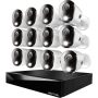 Night Owl - 20-Channel, 12-Camera Indoor/Outdoor Wired 4K 2TB DVR Security System with 2-Way Audio - Black/White - Image 1