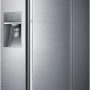 Samsung - 36 in. Wide 21.5 Cu. Ft. Side-by-Side Counter Depth Fingerprint Resistant Refrigerator with Food ShowCase - Stainless Steel - Image 2