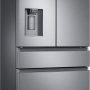 Samsung - 36 in. Wide 22.6 cu. ft. 4-Door Flex French Door Counter Depth Refrigerator with FlexZone Drawer - Stainless Steel - Image 2