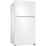 Samsung - 33 in. Wide 21.1 Cu. Ft. Top-Freezer Refrigerator - White - Image 2