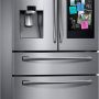 Samsung - 36 in. Wide Family Hub 22.2 Cu. Ft. 4-Door French Door Counter-Depth Refrigerator - Stainless Steel - Image 2