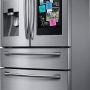 Samsung - 36 in. Wide Family Hub 22.2 Cu. Ft. 4-Door French Door Counter-Depth Refrigerator - Stainless Steel - Image 3