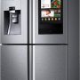 Samsung - 36 in. Wide Family Hub 28 Cu. Ft. 4-Door Flex French Door Fingerprint Resistant Refrigerator - Stainless Steel - Image 3